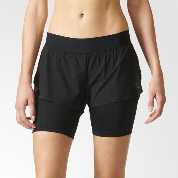 Adidas Women's Two in One Gym Short Black AP9520 – Mann Sports Outlet