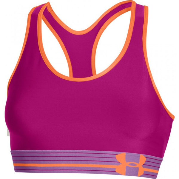 Under Armour HeatGear Alpha Sports Bra , Pink  Women's sports bras, Pink  sports bra, Compression sports bra