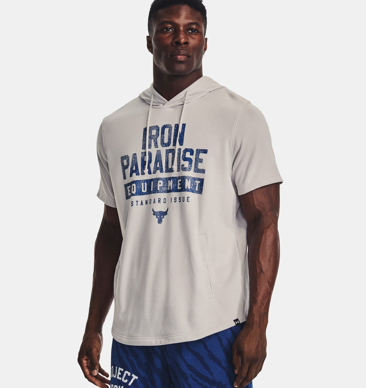 Men's Project Rock Terry Short Sleeve Hoodie 1378018-289