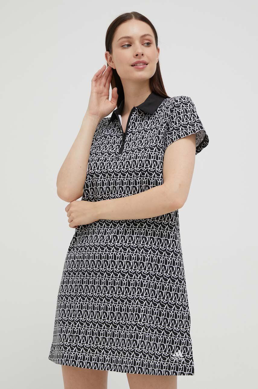 ADIDAS ALLOVER GRAPHIC POLO DRESS - IC5707