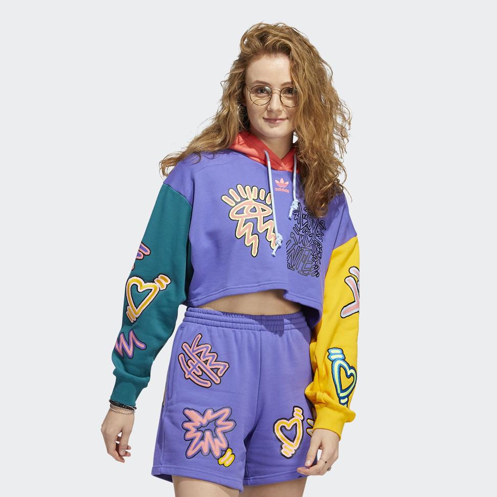Adidas Originals Love Unites Crop Hoodie HC3080