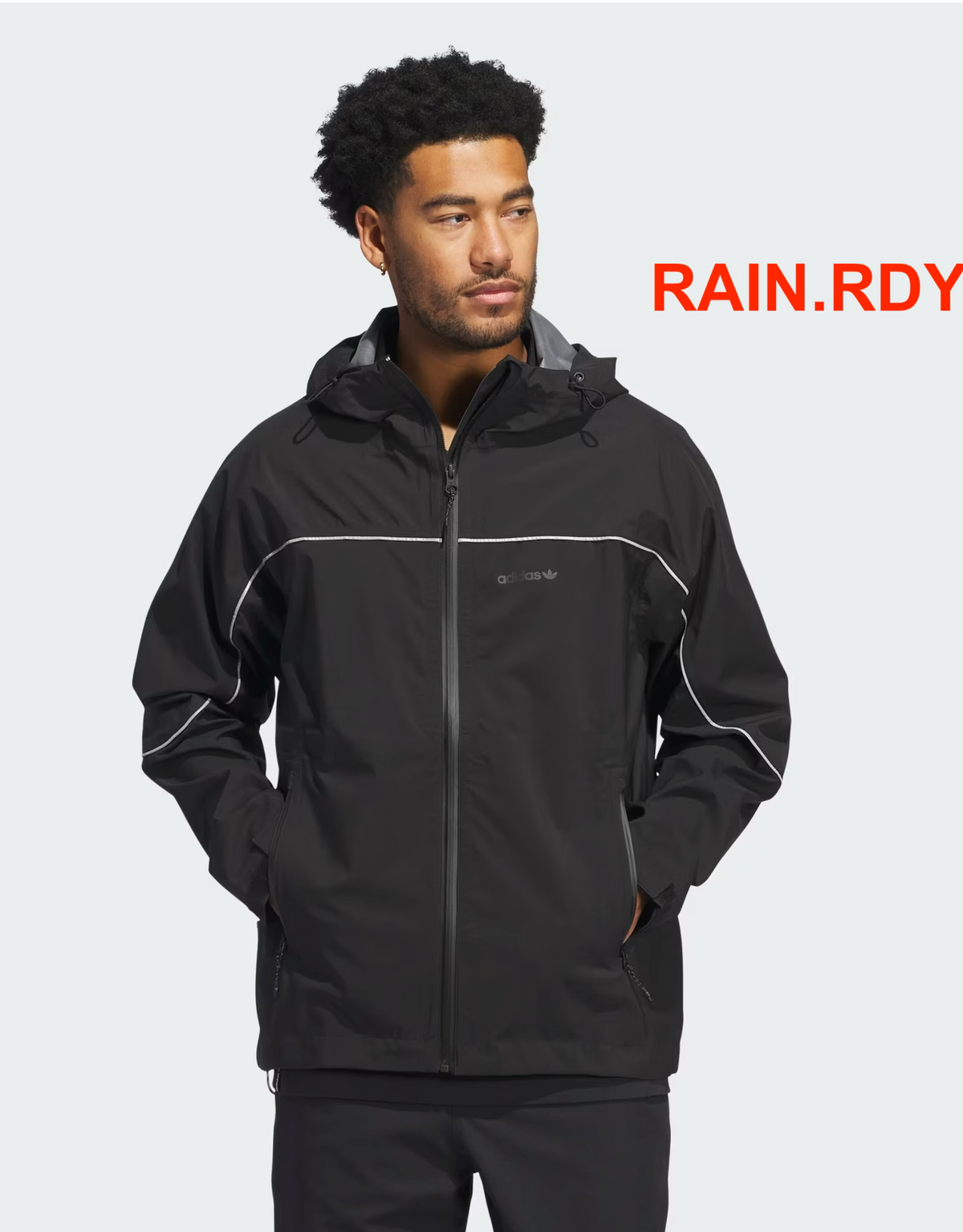 Adidas Premiere Rain Shell Coat Jacket – Black IY1595