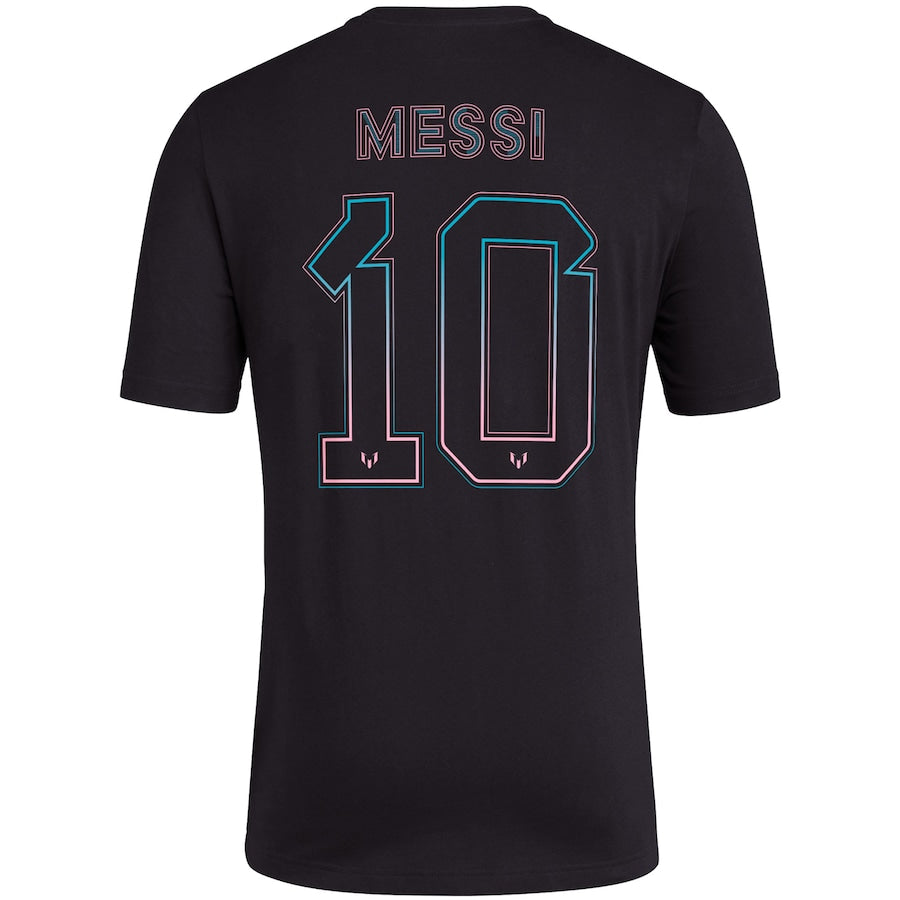 Lionel Messi x adidas Name & Number Logo #10 T-Shirt - Black JJ6262