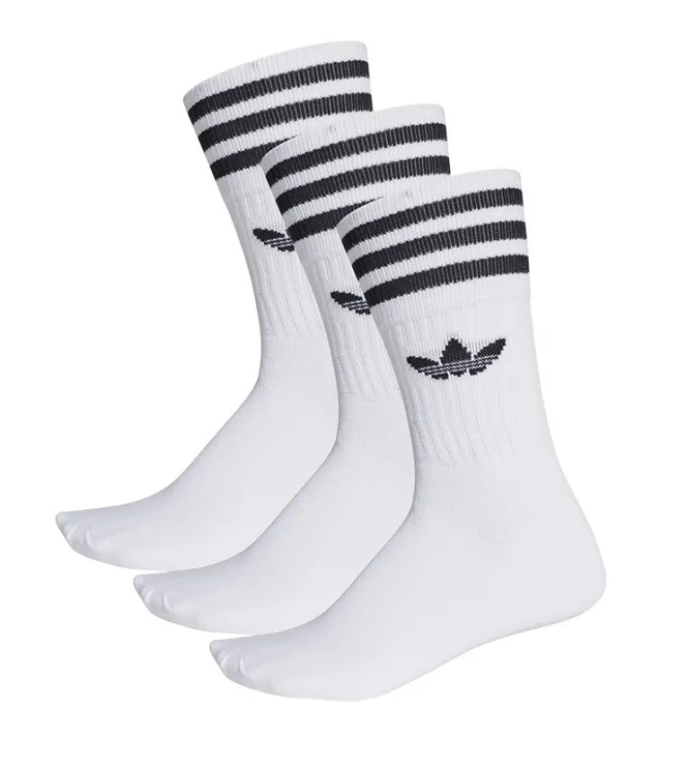Adidas Originals Solid Crew Socks 3 Pairs S21489