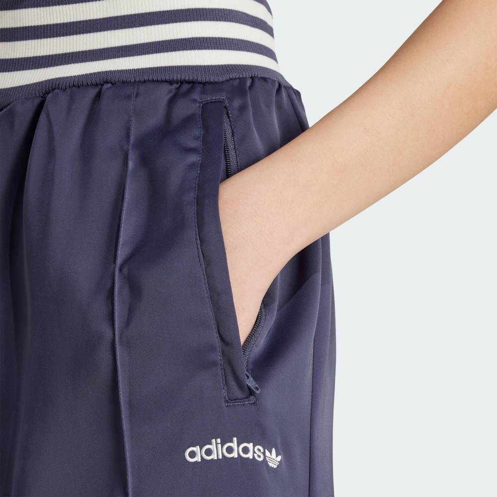 Women's Adidas Striped Ribbed Wide-Leg Track Pants JC7758