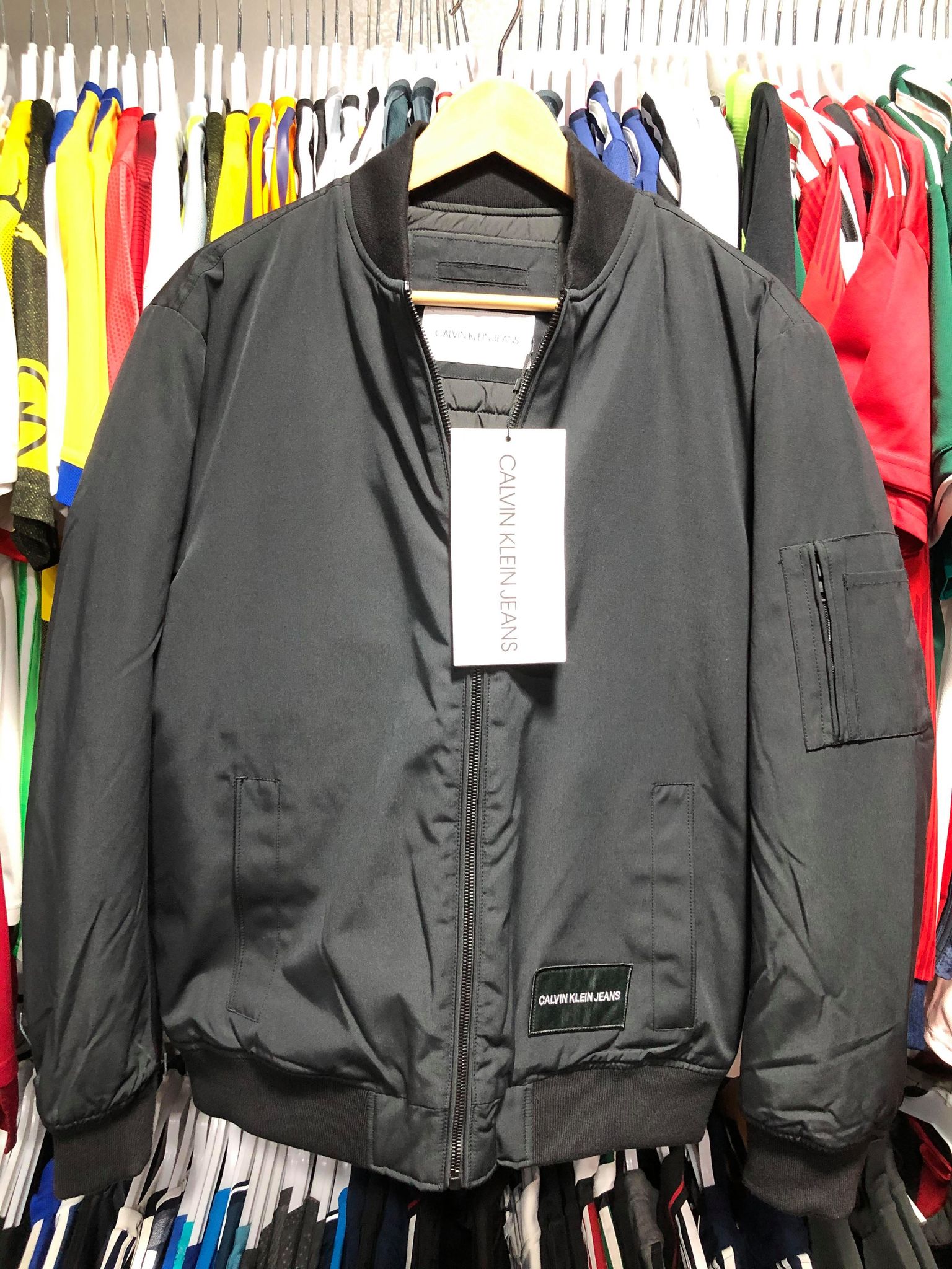 J309749-099 Mann Sports – Klein Outlet Black jacket bomber Calvin Jeans