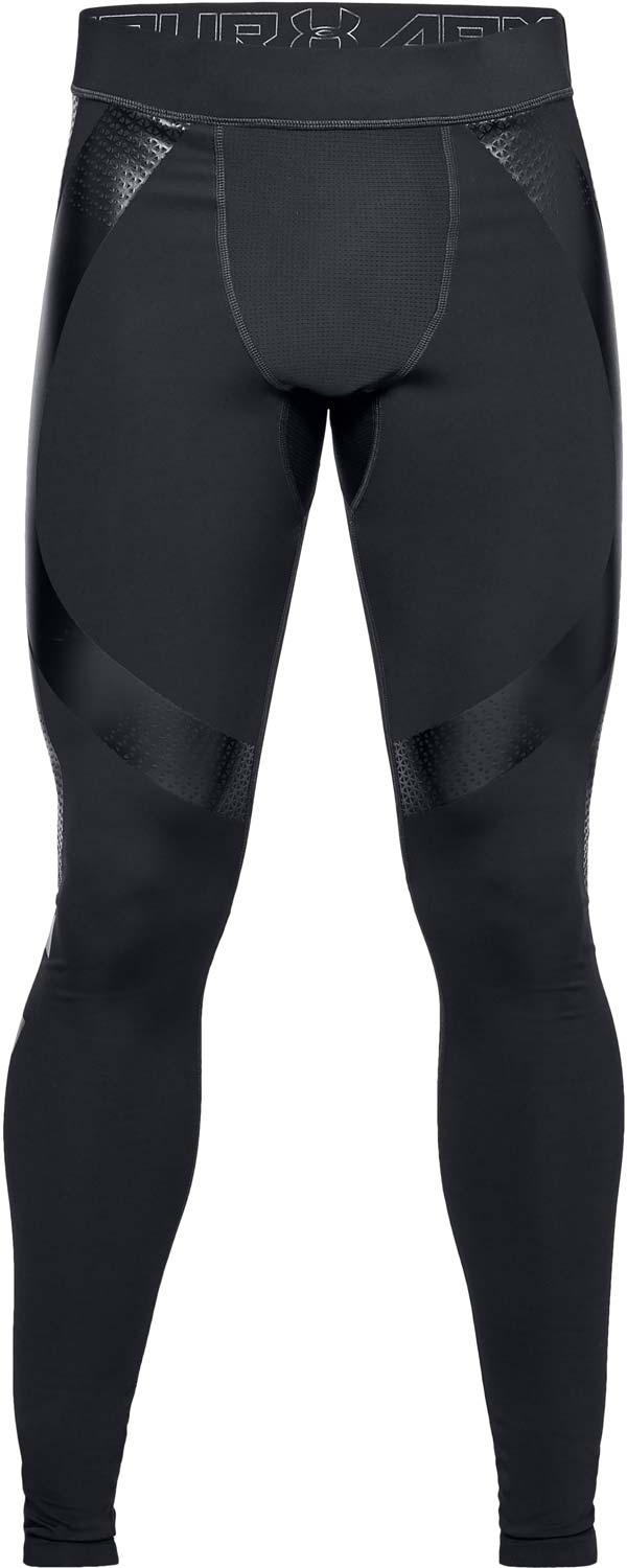 Under Armour - Superbase Powerprint Legging - Black Tights with Sports Tape