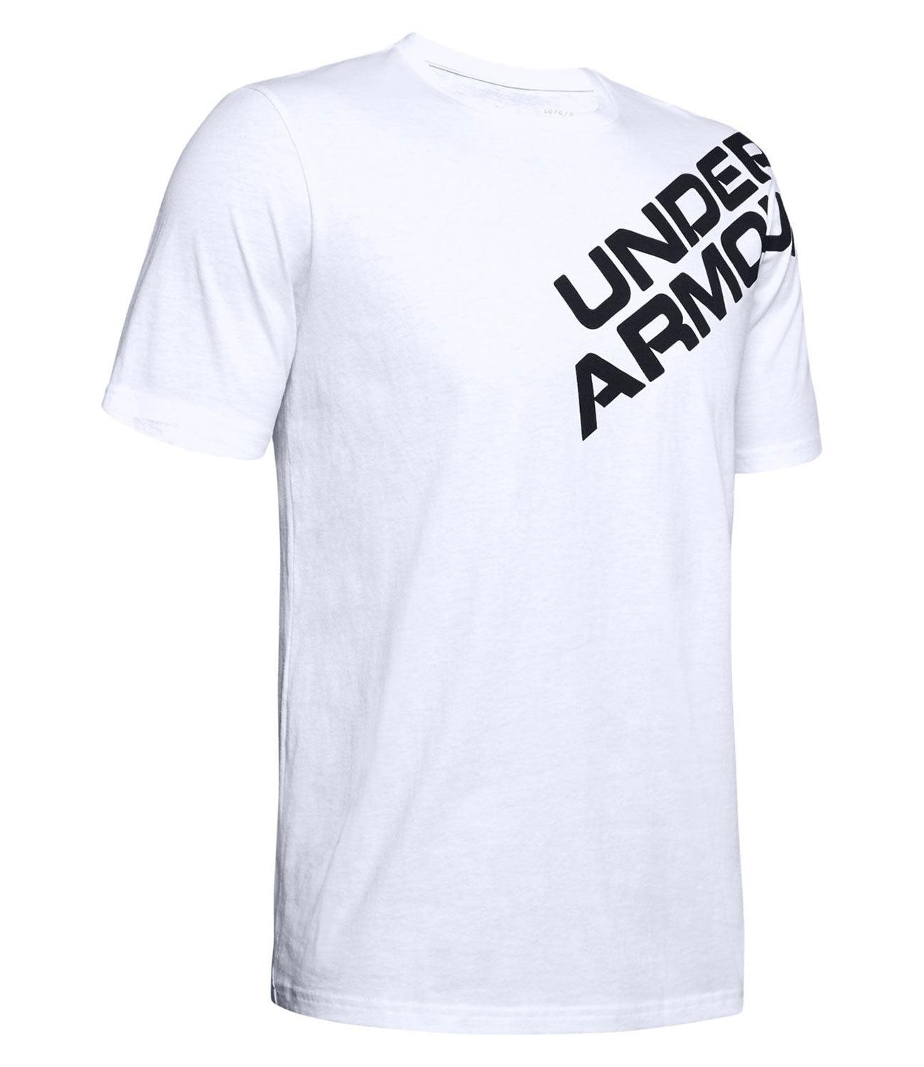 Men's UA Wordmark Shoulder Short Sleeve 1344227-100