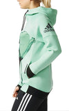 adidas Women's Hooded Weats Daybreaker Olympic Green AJ6327