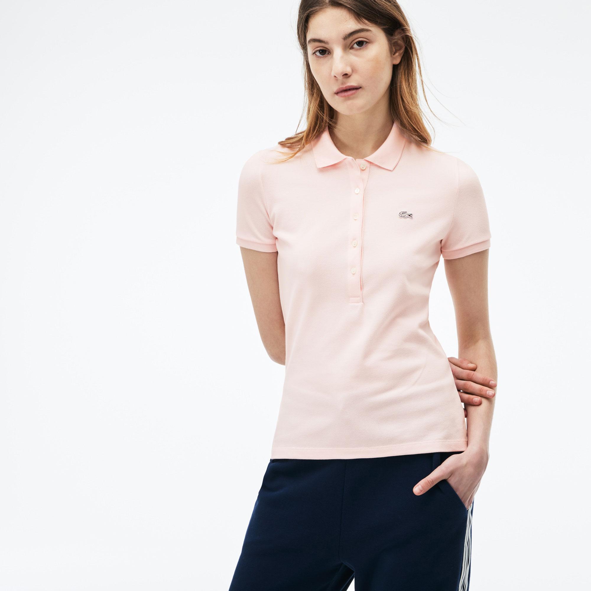 Lacoste Women's Slim Fit Stretch Mini Cotton Piqué Polo PF7845-T03