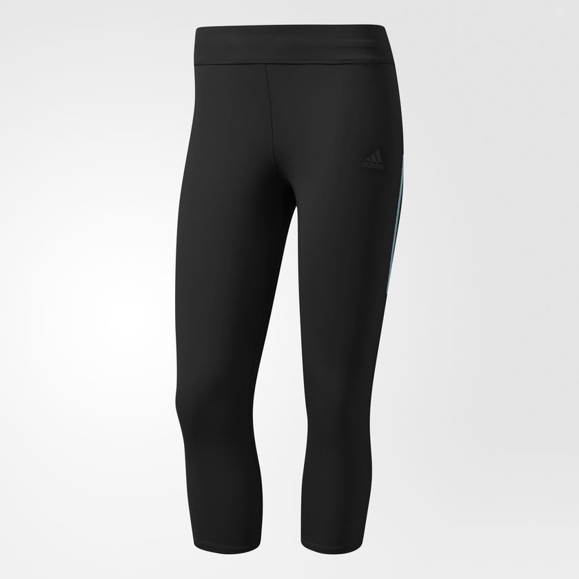 Adidas 3-Bar Womens Running Pant (Black)