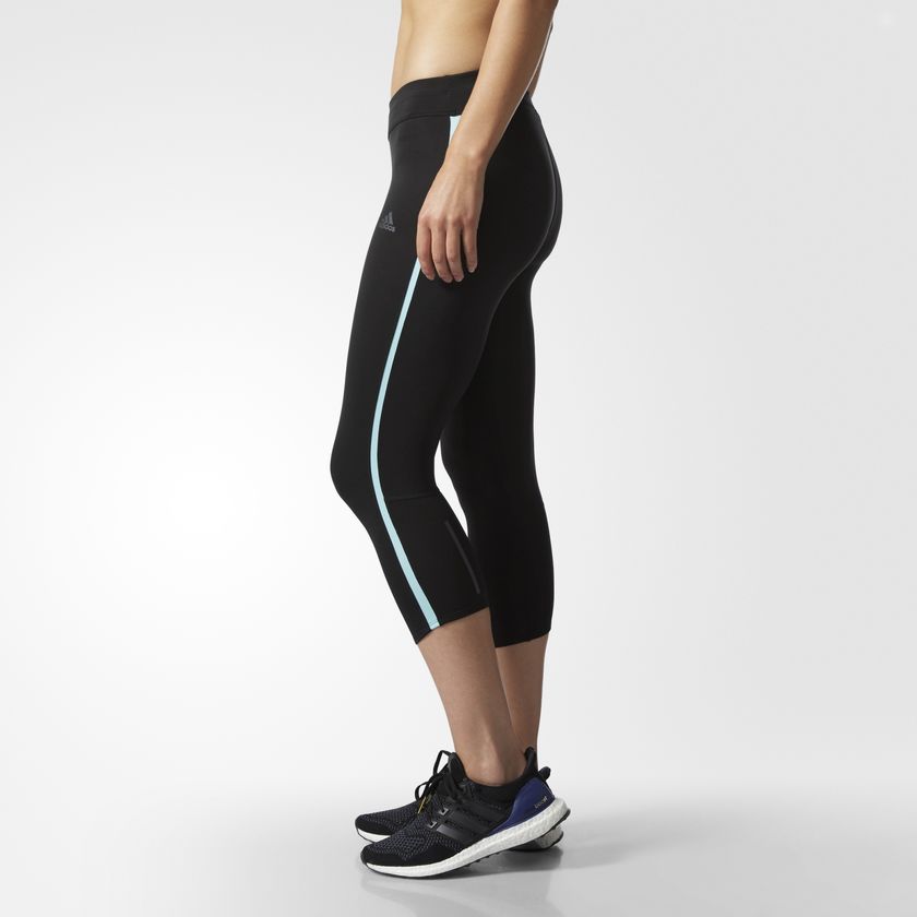 Adidas Response 3/4 Capri Womens Running Tights - Black B47766 – Outlet