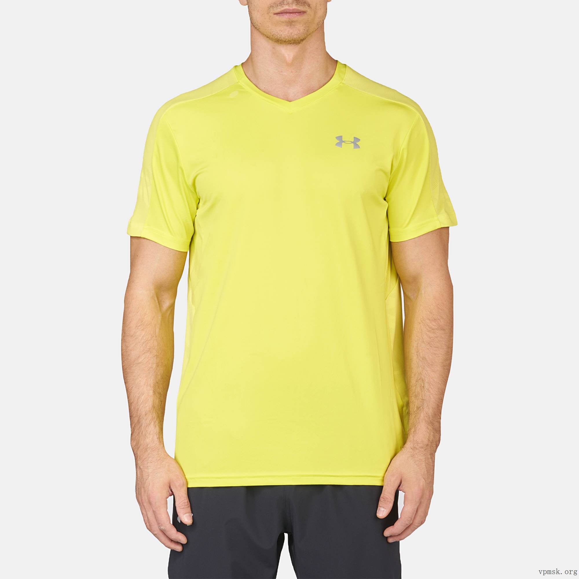 Under Armour CoolSwitch Run Short Sleeve Mens Top - Yellow 1284965