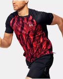 Men's UA Qualifier Iso-Chill Printed Run Short Sleeve 1350133-628