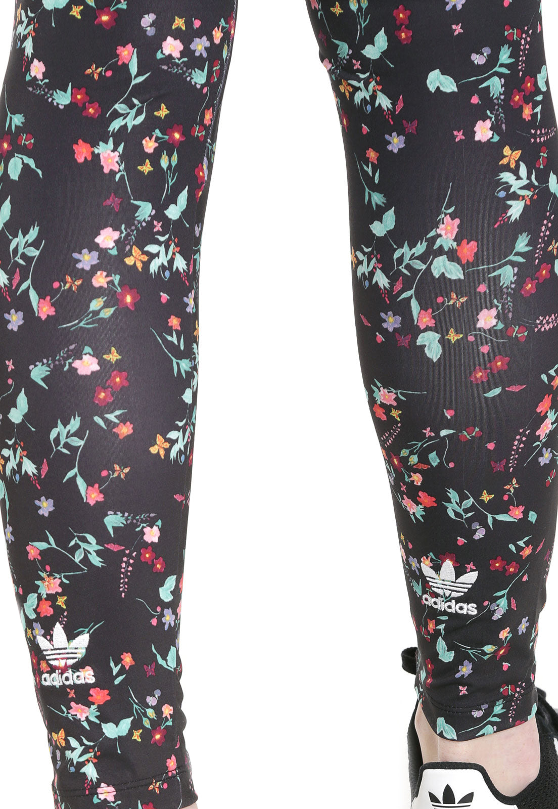 Stylish adidas Originals Leggings with Floral and Bird Pattern