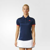 Adidas Women Tennis Court Polo Shirt Navy Red AX8176