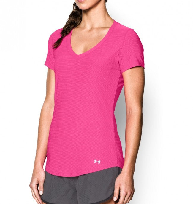 US Open Under Armour Women's Performance Cotton V-neck T-Shirt - Pink - US  Open Shop